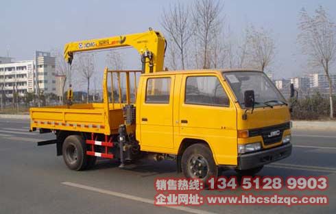 雙排隨車吊江鈴2噸型隨車吊圖片