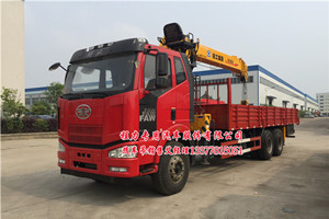 解放后雙橋隨車吊12噸10噸14噸圖片